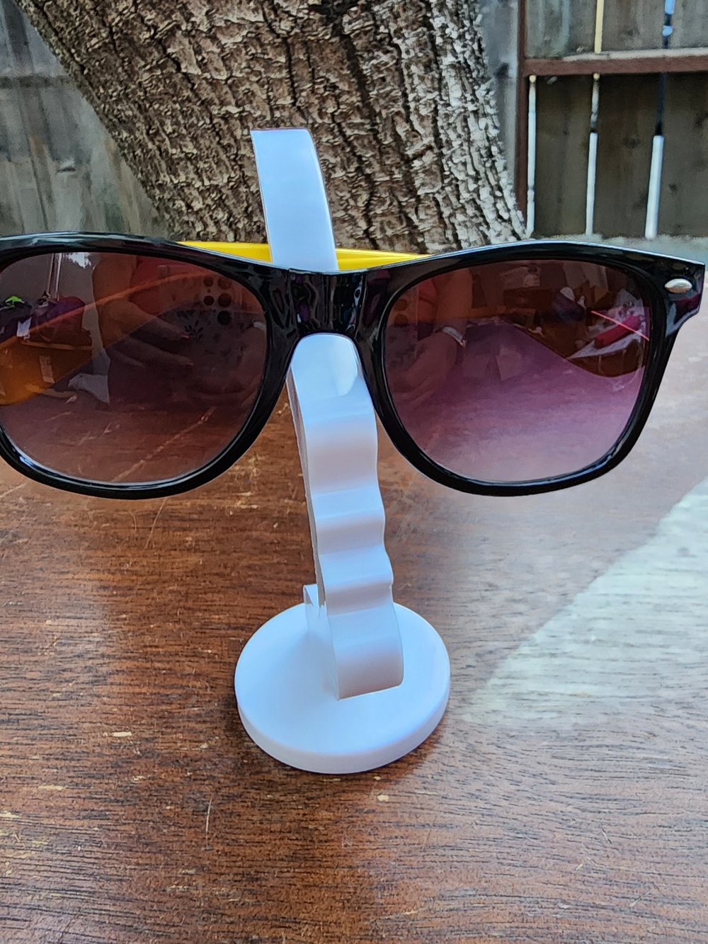 Two Tone Sunglasses Black Yellow Frame Gradient Lens Hand Polished